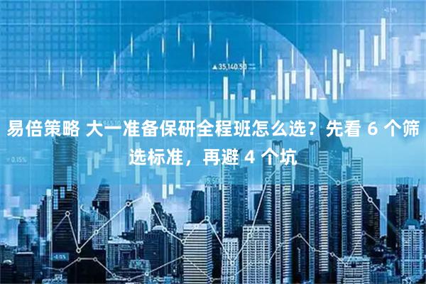 易倍策略 大一准备保研全程班怎么选？先看 6 个筛选标准，再避 4 个坑